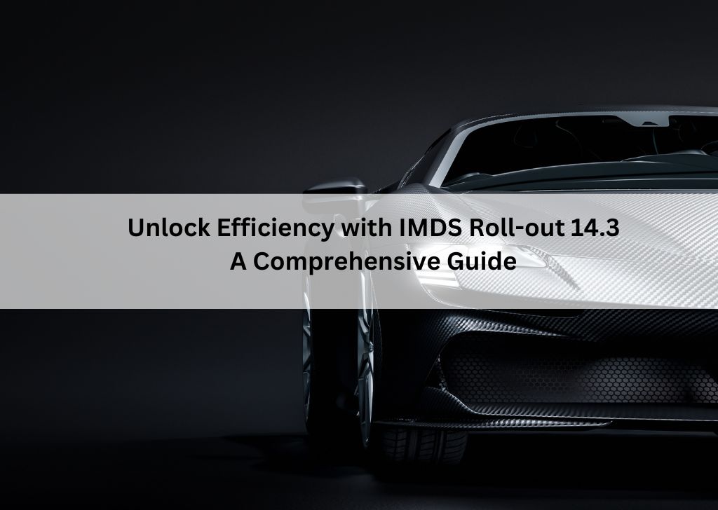 Unlock Efficiency with IMDS Roll-out 14.3_ A Comprehensive Guide